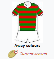 Maillot South Sydney Rabbitohs Rugby 2016 Exterieur